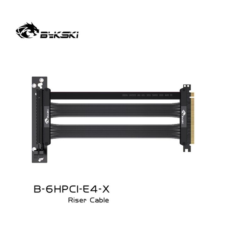 bykski-b-6hpci-e4-x-สายต่อ-gpu-สำหรับติดตั้งในแนวตั้งสำหรับกราฟิกการ์ด-pcie4-0x16ความเร็วเต็ม-การ์ดจอ-pci-riser-cable