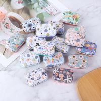 1PC Vintage Flower Printing Mini Tin Box for Jewelry Wedding Favor Metal Candy Box Decorative Storage Boxes Gift Home Storage Boxes