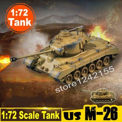 Magic Power Scale รุ่น1:72 Scale Tank รุ่น US Army M-26 Pershing Heavy Tank รุ่น36601สำเร็จรูป Static ถัง Collection