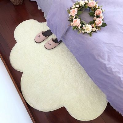 【CC】□  Shaped Bedside Soft Bedroom Rugs Non Floor for Room Baby Rug Alfombra