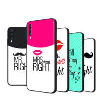 Mr Right Couple ซิลิโคน เคสโทรศัพท์ หรับ iPhone XR 7 6s 6 11 5s XS 5 8 SE Max Plus X Pro ปก