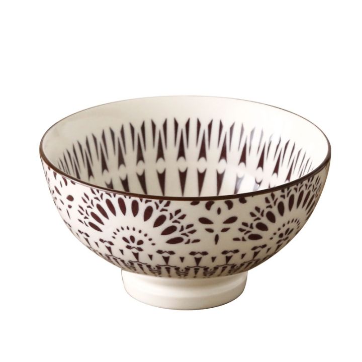 4-5-inch-high-foot-nordic-machine-printed-under-glazed-ceramic-tableware-japanese-creative-anti-scald-soup-bowl-millet-rice-bowl