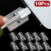 10pcs Transparent Cable Protector Cover Sleeve For Apple Cable iPhone 14 13 12Pro Max Samsung Xiaomi Charger Cord Protector Clip