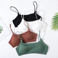 （A So Cute） เสื้อชั้นในไร้รอยต่อสำหรับผู้หญิง UnderwearBra ชุดชั้นในเซ็กซี่ Low Back Braltys Tops ผู้หญิง TopBrassiere แผ่นที่ถอดออกได้