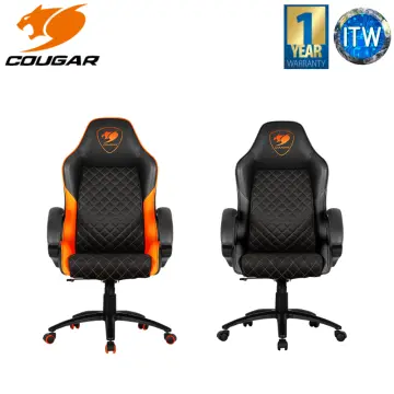 Cougar fusion black online gaming chair