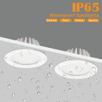 LED ดาวน์ไลท์ IP65กันน้ำปิดภาคเรียนเพดานจุดไฟที่อาศัยอยู่โคมไฟนอร์ดิกแสงสำหรับห้องครัวห้องน้ำปอตไลท์ AC90-260v