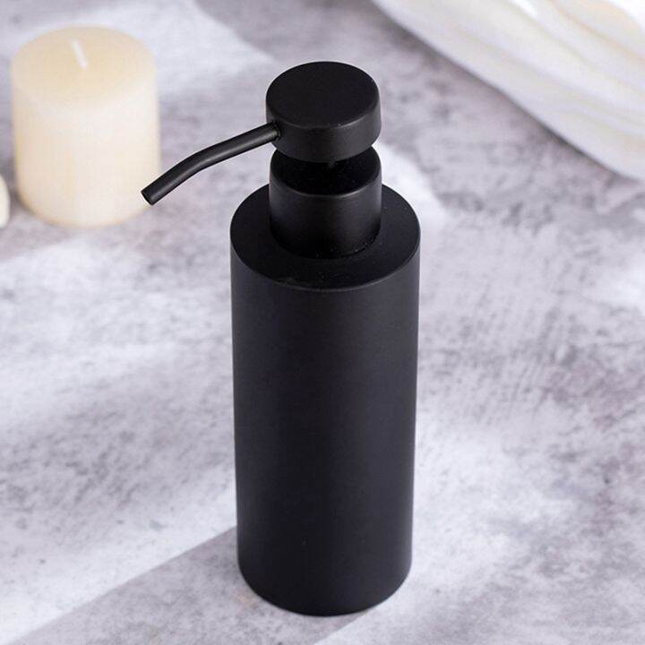 hand-soap-dispenser-stainless-steel-dish-bath-countertop-lotion-dispensers-black-liquid-wash-brushed-metal-soap-bottle