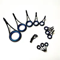 【CW】⊙◈❐  BR Wi   Wa guide with blue  quality Alconite ring set one 12pcs