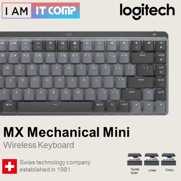 LOGITECH MX Mechanical / MX Mechanical Mini Wireless Illuminated ...