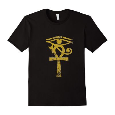 Fashion Popular Egyptian Eye Of Horus Ankh Archaeologist Printed Brand tshirt  85QX