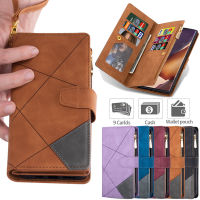 Flip Leather Phone Case For Samsung Note 20 Ultra 10 9 8 Zipper Wallet Card Cover For Galaxy S7 S8 S9 S10 S20 FE S21 Plus Hoesje