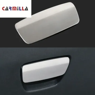 Stainless Steel Interior Car Storage Box Decorative Trim Glove Box Handle Sequins Cover Sticker for Peugeot 2008 2014 - 2019