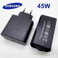 {KOLT Digital} S23 Samsung Note20อัลตร้า45W ดั้งเดิมชาร์จเร็ว PD สายชาร์จเร็วปลั๊ักแปลงไฟสำหรับใช้ในยุโรป5A ประเภท C สำหรับ Galaxy Z Flip4 S20 S21FE