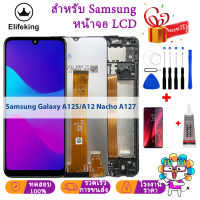 6.5 "AAA +++ จอ LCD สำหรับ Samsung Galaxy A12 Nacho/samsung Galaxy A12S จอแสดงผล LCD แบบสัมผัสหน้าจอ SM-A127F ประกอบ Digitizer/DS SM-A127F เปลี่ยน SM-A127M ได้100% ทดสอบเครื่องมือฟรี + กระจกเทมเปอร์