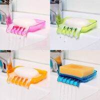 Waterfall Soap Box Holder Non Slip Soap Box Toilet Shower Tray Draining Rack Bathroom Gadgets Kitchen Sink Sponge Holder Toilet Covers