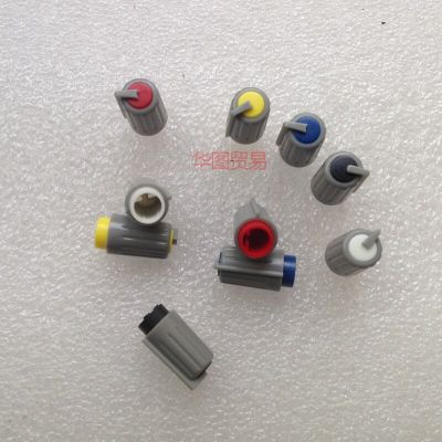 50pcs Rotary Potentiometer Bulge Knob Cap D Hole / Mixer 270 Degree Knob Audio Volume Adjustment Switch Knob Cap Guitar Bass Accessories