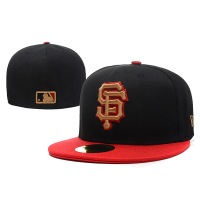 หมวก หมวกเต็มใบ Fitting Cap - San Francisco Giants (SF) ดำปีกแดง ijh