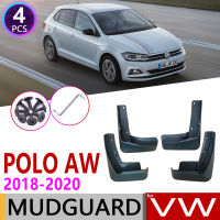 【Fast-selling】 4 PCS สำหรับ Volkswagen VW Polo MK6 AW 2018 2019 2020รถ Mudflaps Fender Mud Flaps Guard Splash Flap Mudguards อุปกรณ์เสริม