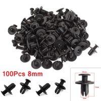 Auto Plastic Fastener 100pcs/set 8MM Hole Car Door Bumper Fastener Screw Rivets Clips Car Door Bumper Cover Auto Screw Fastener