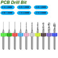 10pcs 3.175mm 1/8－คาร์ไบด์ เจาะ บิต Micro Engraving CNC PCB Bit Making Hole อลูมิเนียมไม้พลาสติก Dremel เจาะ 0.3 มม. ถึง 1.2 มม