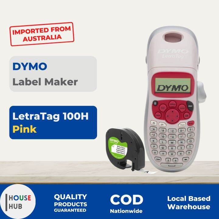 DYMO LetraTag LT100H Handheld Label Maker, Pink Lazada PH