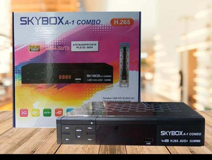 Skybox A1 Combo HD Receiver Parabola DVBS2 Dan Set Top Box DVBT2