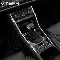 Vtear For Skoda Kodiaq Interior Mouldings Central Console Control Car-Styling Chrome Decoration Trim Essories Parts 2017-2019