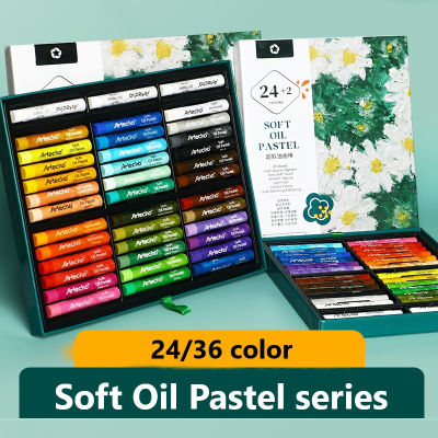 Mont Marte 24/36สี Soft Oil Pastel Set Professional Drawing Classic Artist Crayon Oil Stick อุปกรณ์ศิลปะ