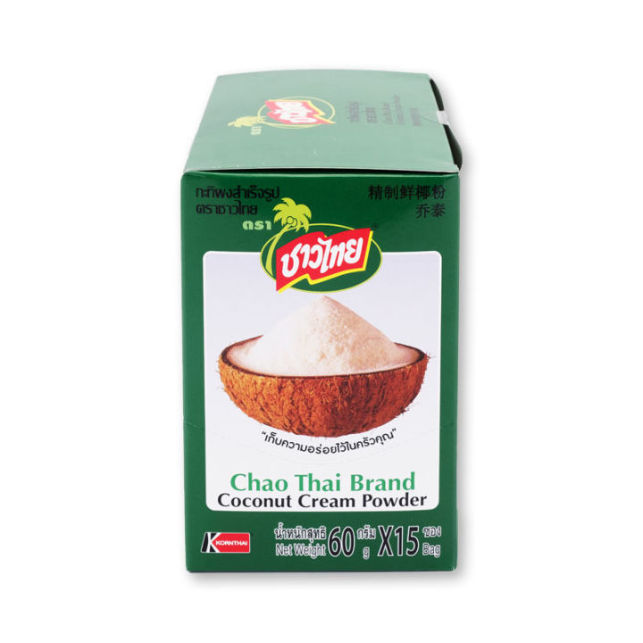 สินค้ามาใหม่-ชาวไทย-กะทิผงสำเร็จรูป-60-กรัม-x-12-3-ซอง-chaothai-coconut-cream-powder-60g-x-12-3-sachets-ล็อตใหม่มาล่าสุด-สินค้าสด-มีเก็บเงินปลายทาง