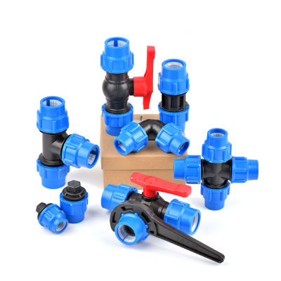 【CW】202532mm PVC PE Tube Tap Water Splitter Plastic Quick Valve Connector Garden Agriculture Irrigation Water Fittings