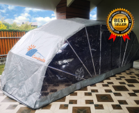 โรงจอดรถสำเร็จรูป CARSBRELLA รุ่น RAINBOW SIZE L สำหรับรถที่มีขนาดกลาง - ใหญ่ (ป้องกันรังสี UV 100%)