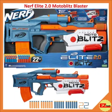 Nerf Elite 2.0 Motoblitz CS-10 Blaster, Motorized 10-Dart Blasting,  Airblitz 6 Darts At Once, Clip, 22 Elite Darts - Nerf