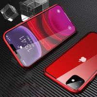 Double Sided Glass Magnetic Metal Phone Case For IPhone 11 Pro Max 12 Mini XS Max XR with Camera Lens Protection Magnet Cover