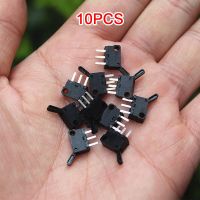 10PCS Ultra Micro-Switch Small Limit Travel Switch Momentary Push-Button 3 Pin Black  N/O N/C Mouse Switch