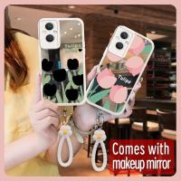 Makeup mirror Anti drop airbag Phone Case For OPPO A96 5G/Reno7Z 5G/Reno7 Lite/F21 Por 5G Full edging Little Fresh