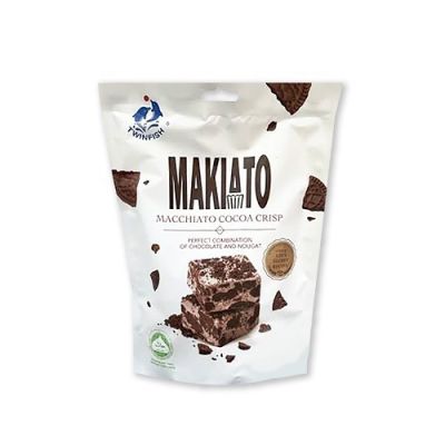 Makiato Macchiato Cocoa Crisp บิสกิตกรอบนูกัตรสโกโก้มัคคิอาโต 1ห่อ150กรัม(ประมาณ11ชิ้น) พร้อมส่ง
