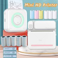 ✖❆ Portable Mini Label Printer Photo Thermal Adhesive Labels Printers Inkless Bluetooth Pocket Mini Printer Stickers Maker 57MM