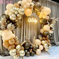 ♛❄ ❤️102pcs Coffee Brown Balloons Arch Kit Birthday Decor Party Decorations Latex Garland Balloons for birthday decoration