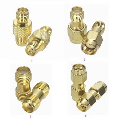 1Pcs Connector SMA to SMA RP-SMA Male plug &amp; Female Jack RF Adapter Converter Coaxial High Quanlity Electrical Connectors