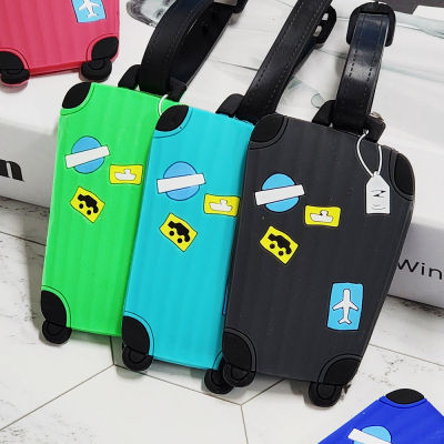 [SLF] Luggage pattern silicone tag carrier - tag - silicone - 9.3*5cm - 1ea