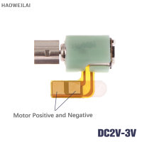 [HAOWEILAI] มอเตอร์สั่นขนาดเล็กสำหรับโทรศัพท์มือถือ DC2V-3V ไฟฟ้ากระแสตรงสำหรับวิทยุติดลบ3.3x3.4MM เพจเจอร์