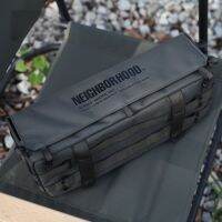 ◄ NBHD outdoor trendy camping tactical army greening style multi-functional portable table and chair side storage cloth bag