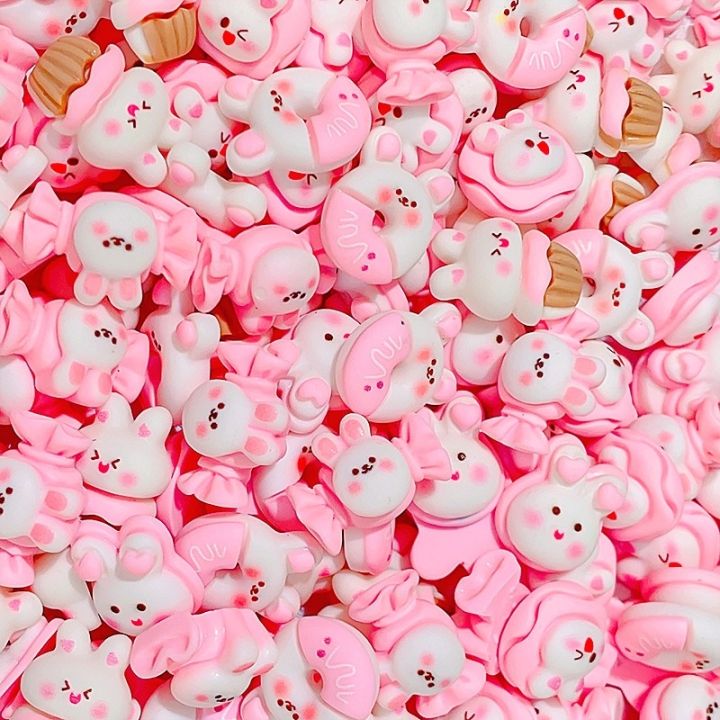 10-pieces-set-random-mixed-cartoon-animal-candy-food-series-mobile-phone-resin-flatbacks-cream-gel-diy-material-accessories