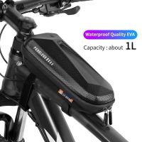 Bicycle Bag Nylon Waterproof Bag Portable Bicycle Frame Front Tube Bag Bicycle Riding Saddle Bag Riding Accessories