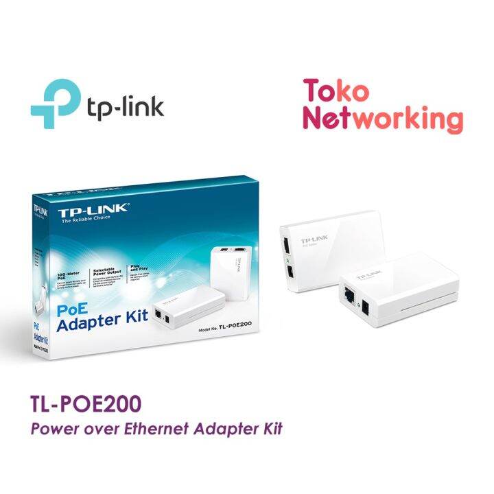 TPLINK TLPOE200 Power over Adapter Kit Lazada Indonesia