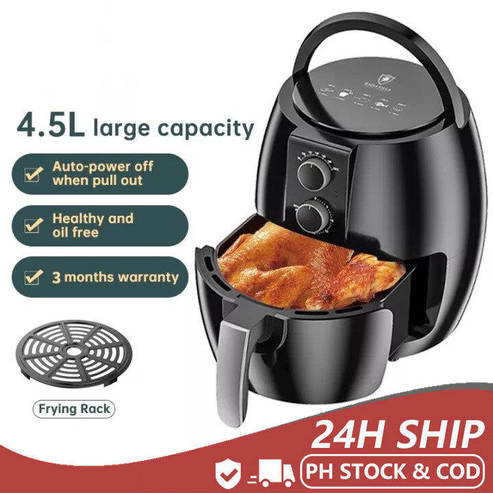 Air Fryer 4.5L Air Fryer Electric Fryer Oil Free Non Stick Frying Pan