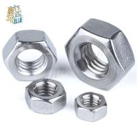 20-50Pcs DIN934 M2 M2.5 M3 M4 M5 M6 M8 304 Stainless Steel Metric Thread Hex Nut Hexagon Nuts  JIANKUI Nails  Screws Fasteners