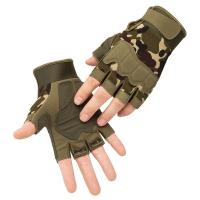 Mens Gloves Military Army Fingerless Gloves Anti-Slip  Gloves