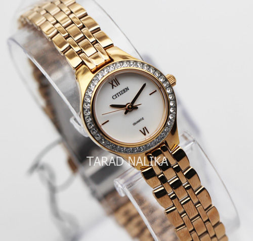 นาฬิกา-citizen-lady-crystal-ej6143-59a-เรือนทอง-pinkgold-ของแท้-รับประกันศูนย์-1-ปี