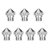 ✷►✑ 10Pcs Stainless Steel MK10 Nozzles 3D Printer Nozzle Brass Copper MK10 Nozzles 0.2-1.0mm M7 Thread For 1.75mm Filament